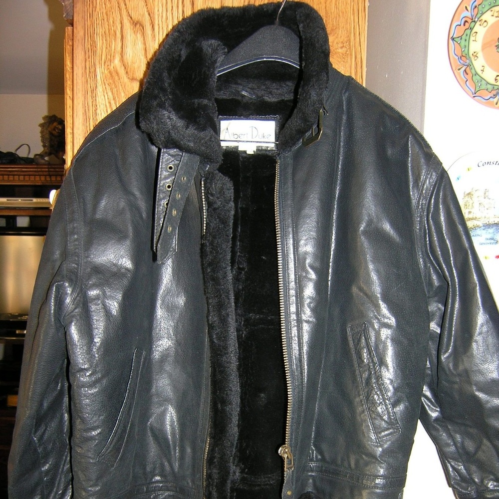 Ladies Albert Duke winter leather jacket size smal